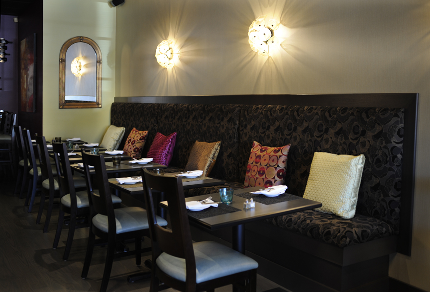 Contemporary Black Banquette