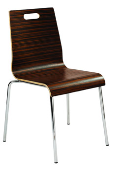 fuji mocha stacking chair