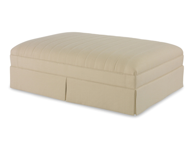 Dolores Rectangular Ottoman Skirted