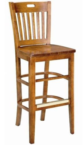 Library Slot Back Barstool