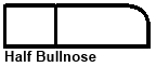 half bullnose