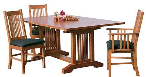 Mission Trestle Table and Chairs