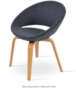 Aero Star Modern Chair - Plywood Base Dk Gray