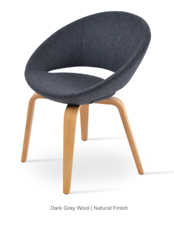 Aero Star Modern Chair - Plywood Base Dk Gray
