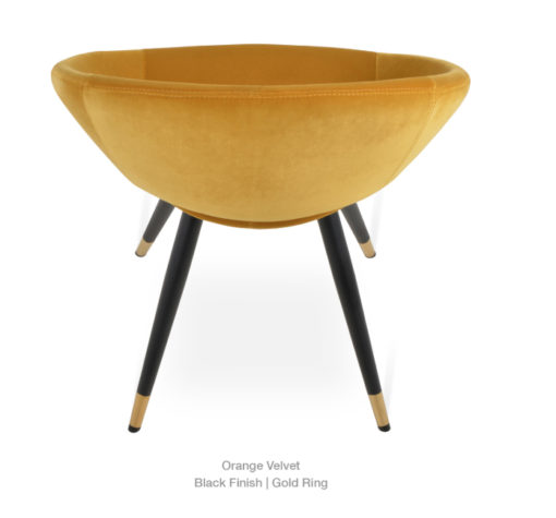 Aero Star Yellow Velvet Chair