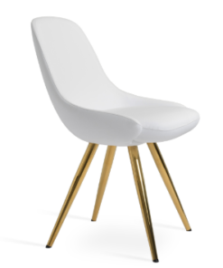 Faze 2 Modern Chair-Gold Metal Legs