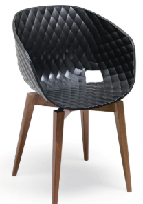 Soma Polyurethane Chair - Wood Legs