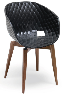 Soma Polyurethane Chair - Wood Legs