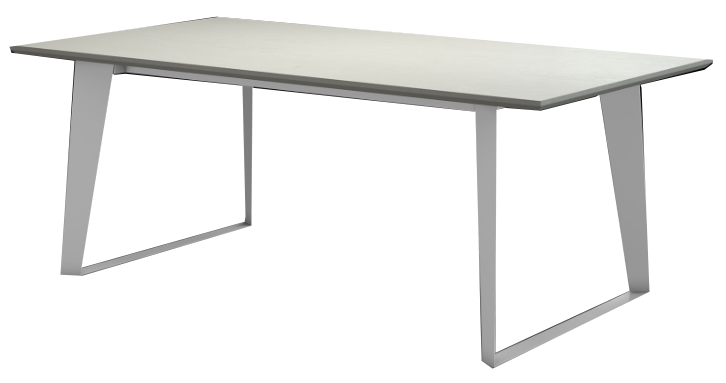 Amsterdam White Concrete Top Dining Table